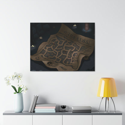 "The Secret of the Map's Puzzle" - The Alien Canva