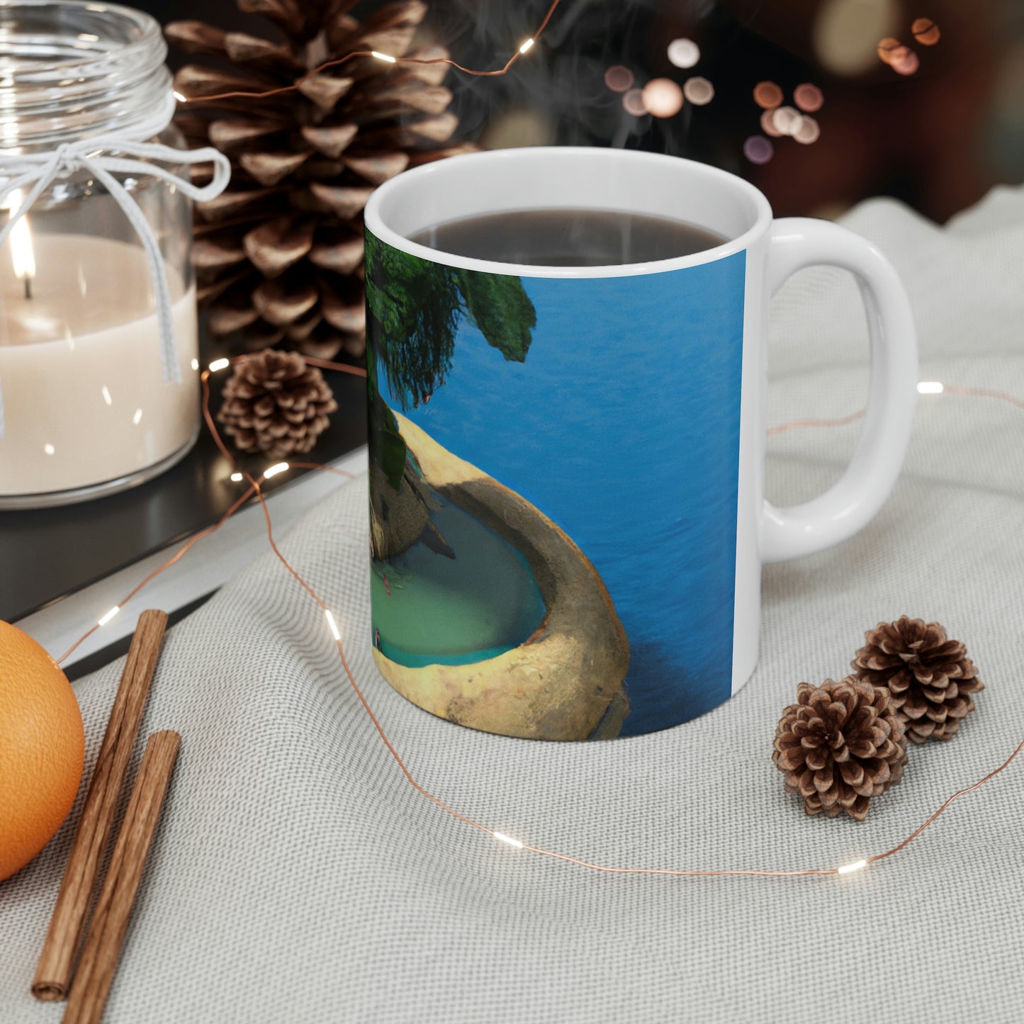 "Island Paradise in the Sky" - The Alien Ceramic Mug 11 oz