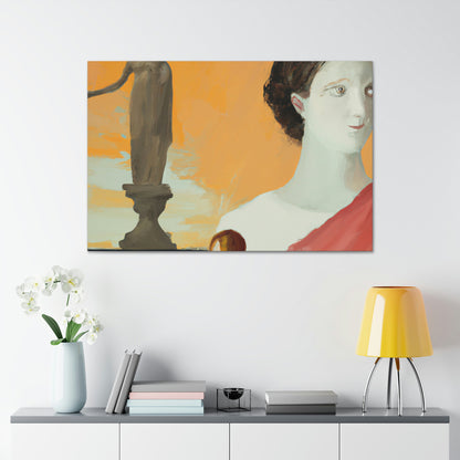 "Classic Meets Contemporary: A Fusion of Greek Art and My Own Style" - Canvas