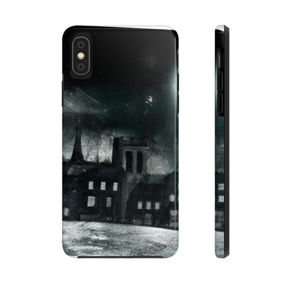 "Nocturno luminoso: una ciudad iluminada por la luz de la luna" - The Alien Tough Phone Cases