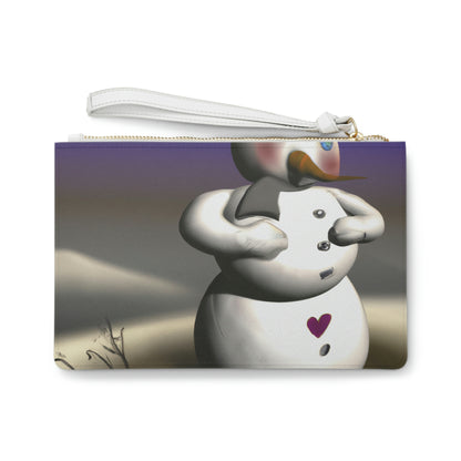 "Chilly But Hopeful: Die Suche des Schneemanns nach einer Umarmung" - Die Alien Clutch Bag