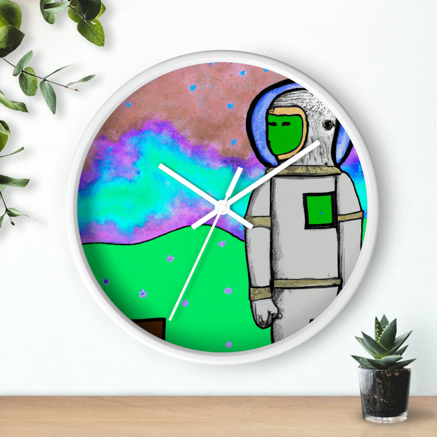 "Alone in the Alien Sky" - The Alien Wall Clock