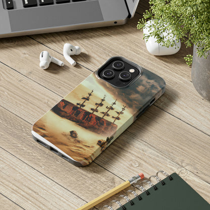 "Lost at Sea: Stranded On A Stormy Desert Island" - The Alien Tough Phone Cases