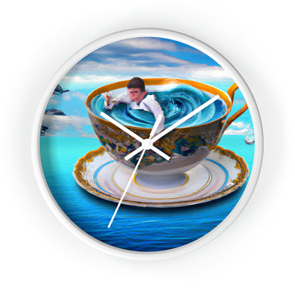 "Adrift in a China Cup: The Story of a Lost Child's Oceanic Adventure" - The Alien Wall Clock