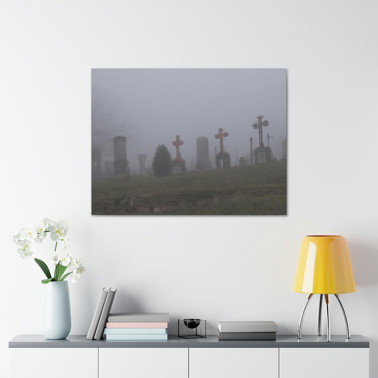 "The Foggy Graveyard" - The Alien Canva