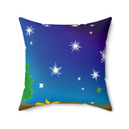 "A Celestial Garden of Color" - The Alien Square Pillow