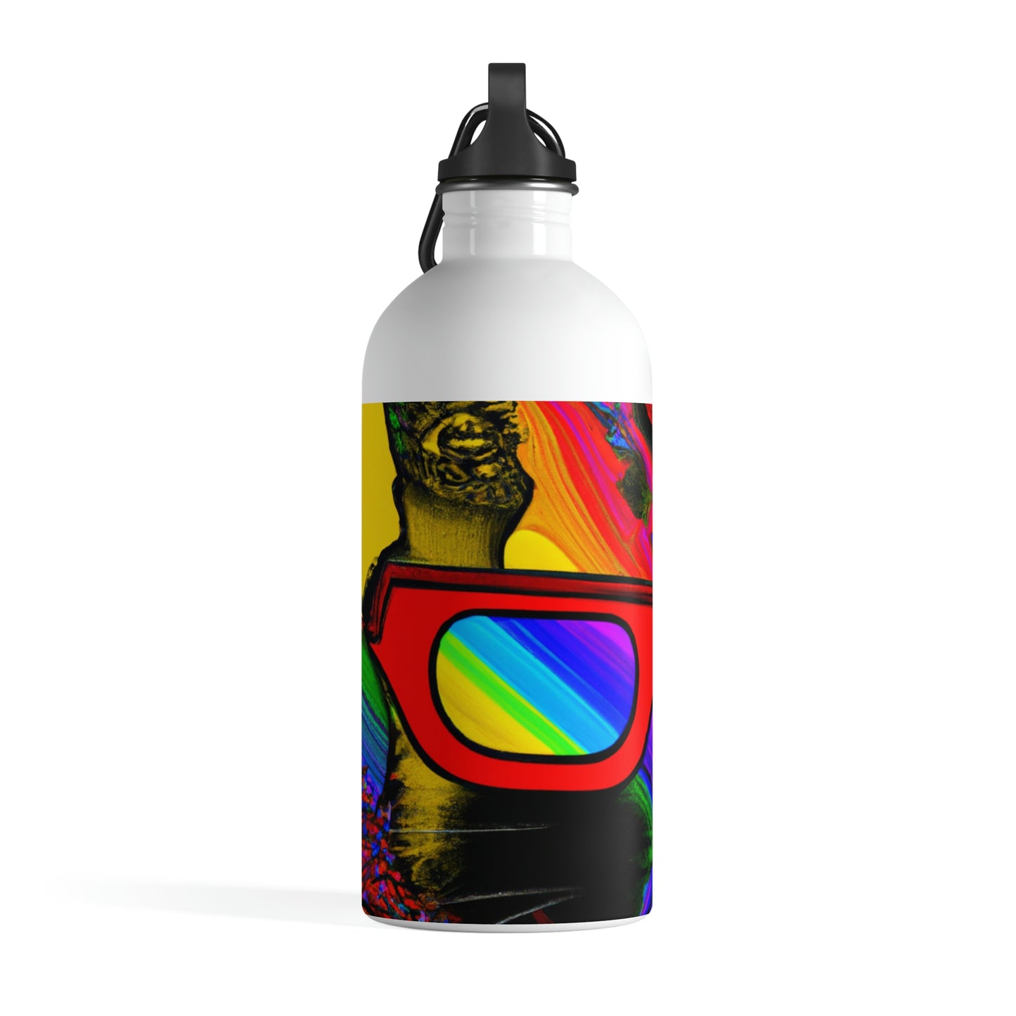 "Cool Cat in Sunglasses" - The Alien Stainless Steel Water Bottle