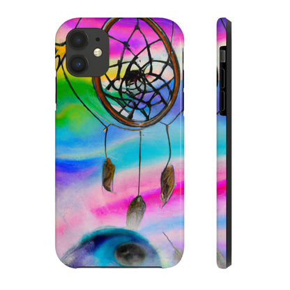 "A Galaxy of Dreams: A Colorful Dreamcatcher Captures Falling Stardust" - The Alien Tough Phone Cases