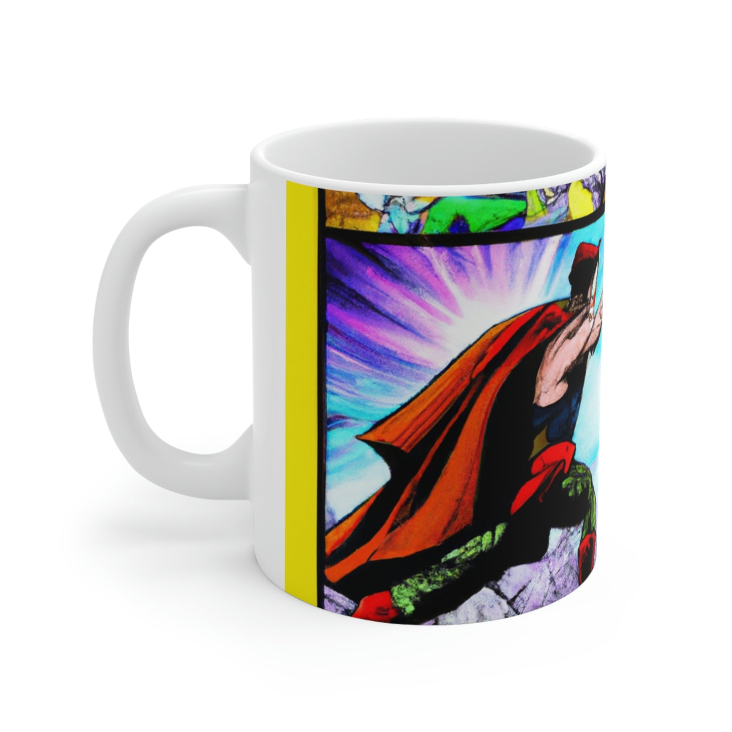 Superhero Showdown! - The Alien Ceramic Mug 11 oz