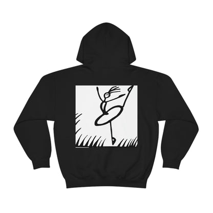 "Ballet on a Blade: A Ballerina's Spin" - The Alien Unisex Hoodie