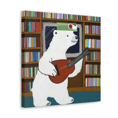 "The Banjo Bear of the Library" - The Alien Canva