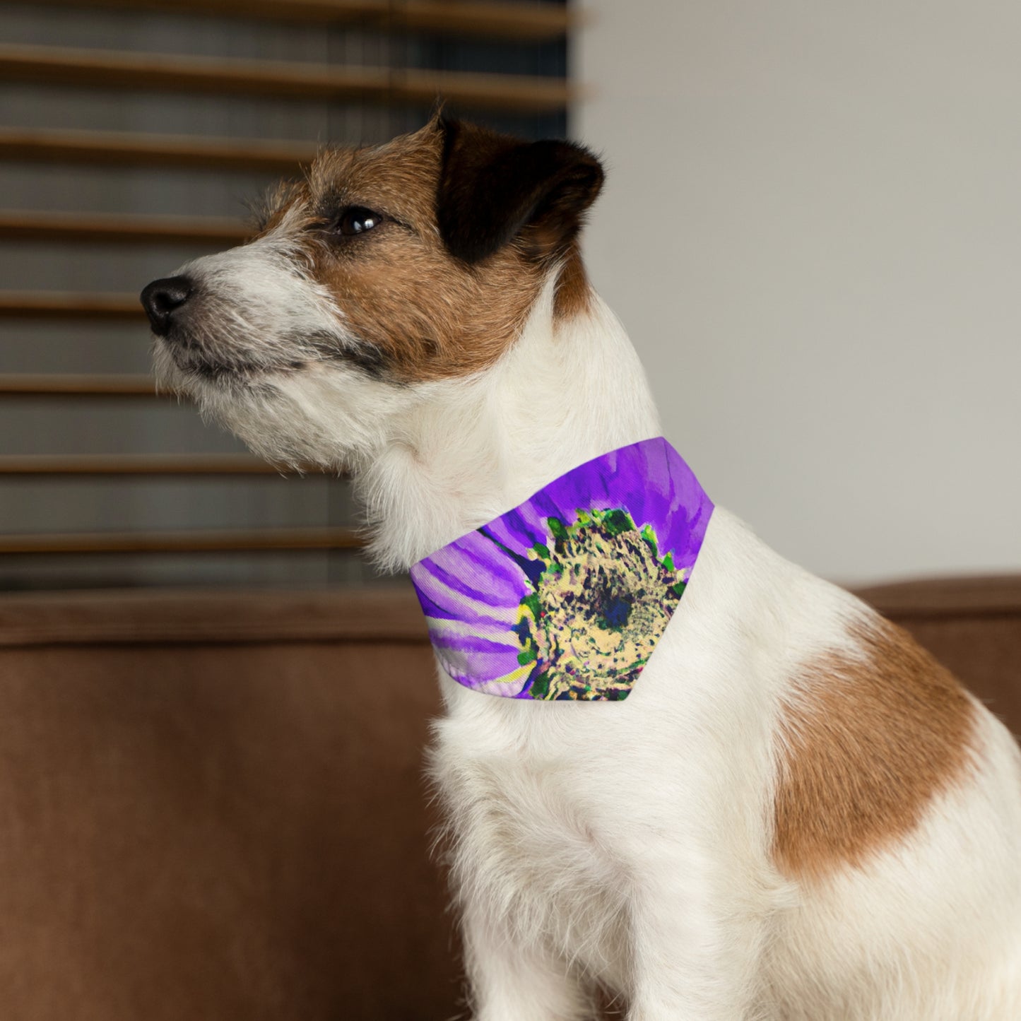 Purple Petals Popping: Create an Eye-Catching Daisy-Rose Fusion - The Alien Pet Bandana Collar