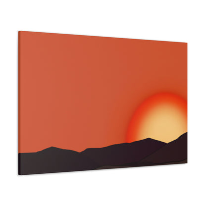 Sunset-Künstler. - Leinwand