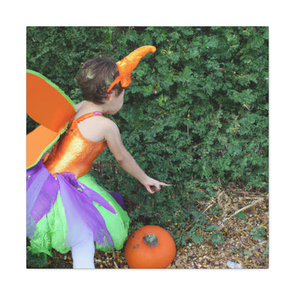 "Pixie's Pumpkin Patch Quest" - The Alien Canva