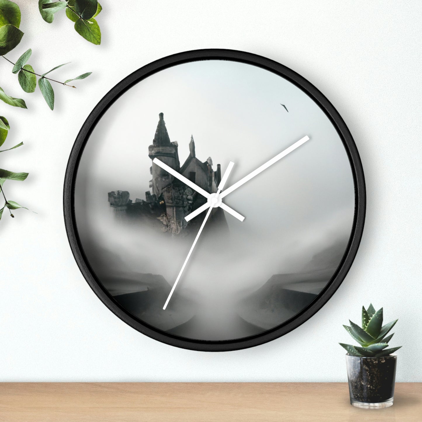 "Ghostly Citadel of the Mist" - The Alien Wall Clock