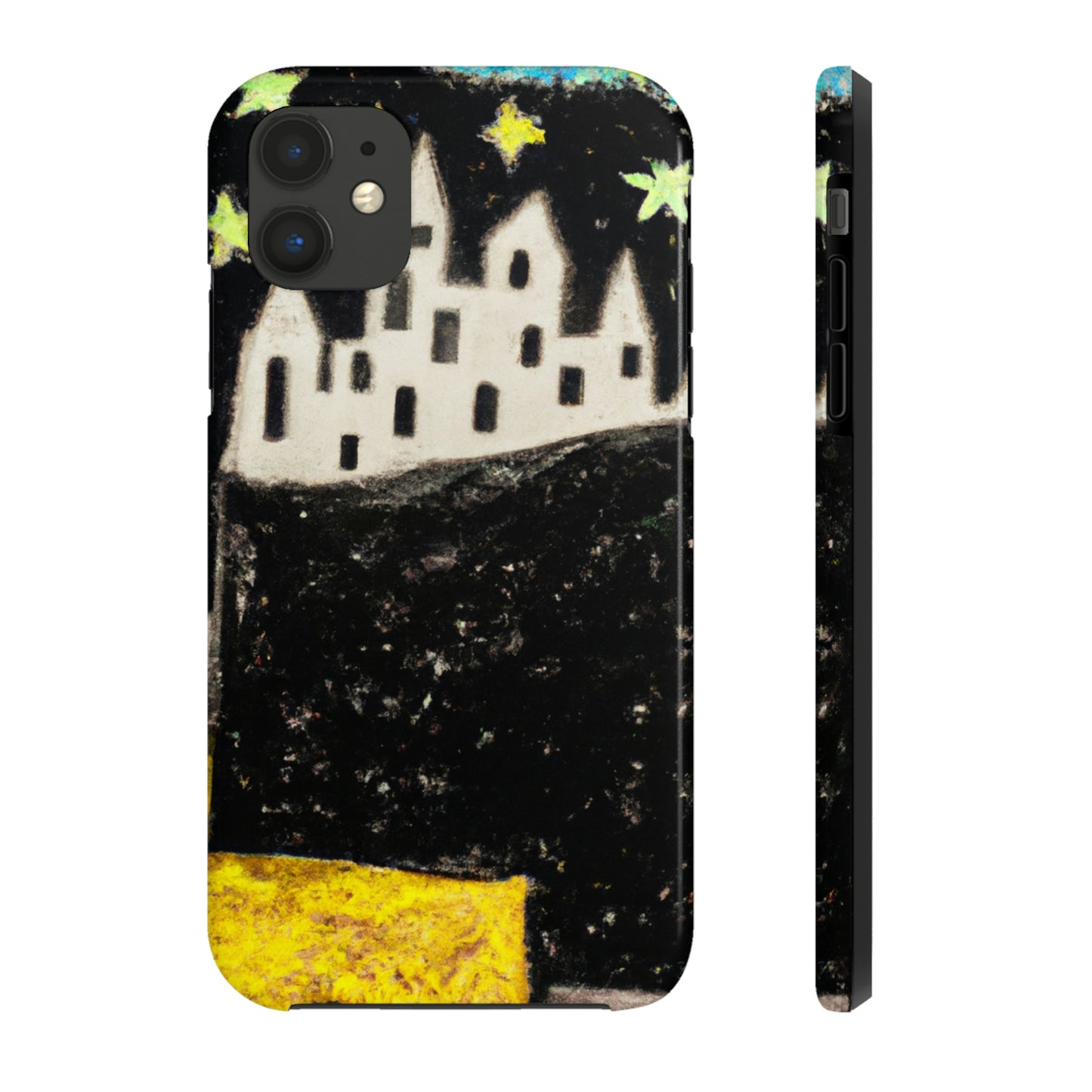 "Oasis cósmico: un viaje a una ciudad flotante en medio del mar de estrellas" - The Alien Tough Phone Cases