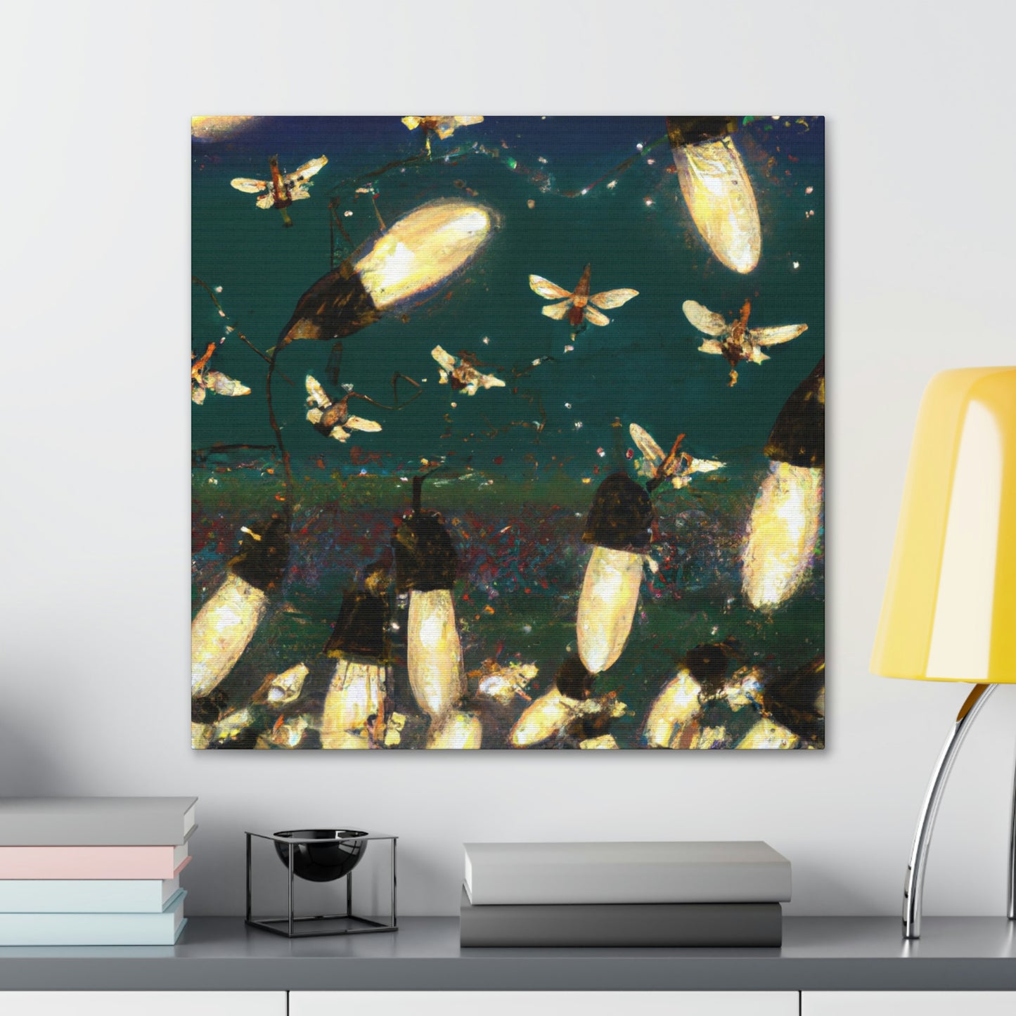 Twinkling Fireflies in the Evening Sky - The Alien Canva