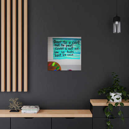 Paint the Words: An Artist's Quote Inspired Creation - Canvas