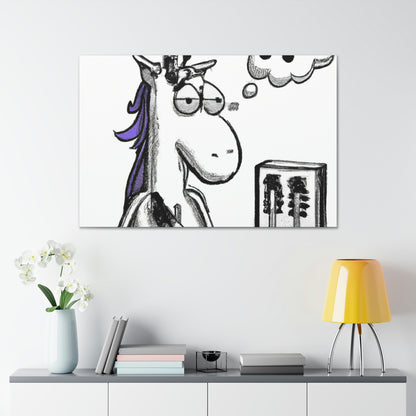 "The Dilemma of the Daring Unicorn" - The Alien Canva