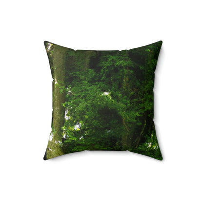 "Grandpa's Enchanted Hideaway" - The Alien Square Pillow