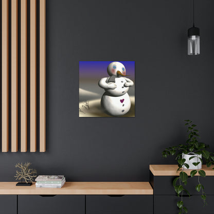 "Chilly But Hopeful: The Snowman's Quest For A Hug" - The Alien Canva