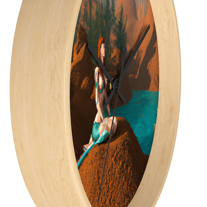 "Mermaid in the Mirage" - The Alien Wall Clock