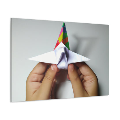 "Creaciones encubiertas: elaborando un mensaje secreto con origami" - The Alien Canva