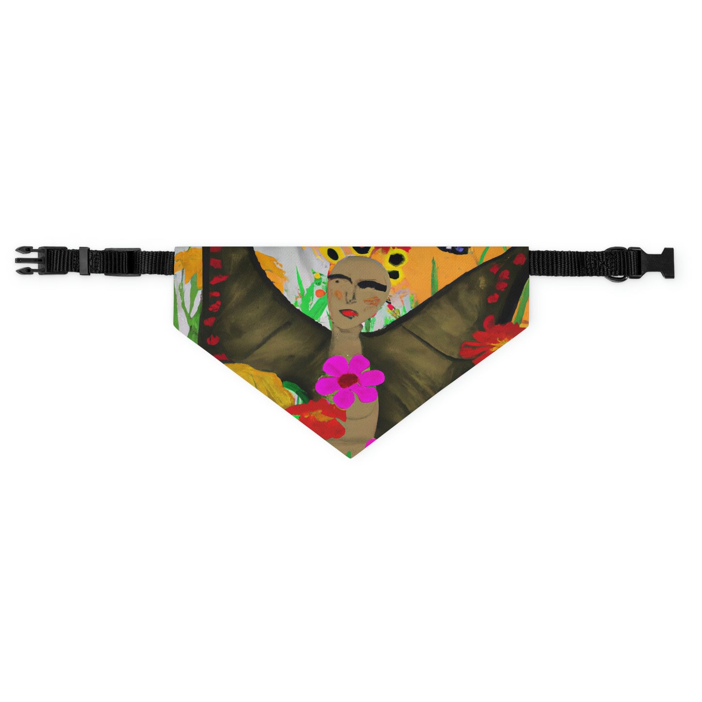 "Butterfly Ballet in the Wildflower Meadow" - The Alien Pet Bandana Collar