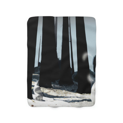 "Chilly Adventures in the Enchanted Forest" - The Alien Sherpa Fleece Blanket