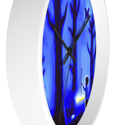 "A Journey Through the Moonlit Forest" - The Alien Wall Clock