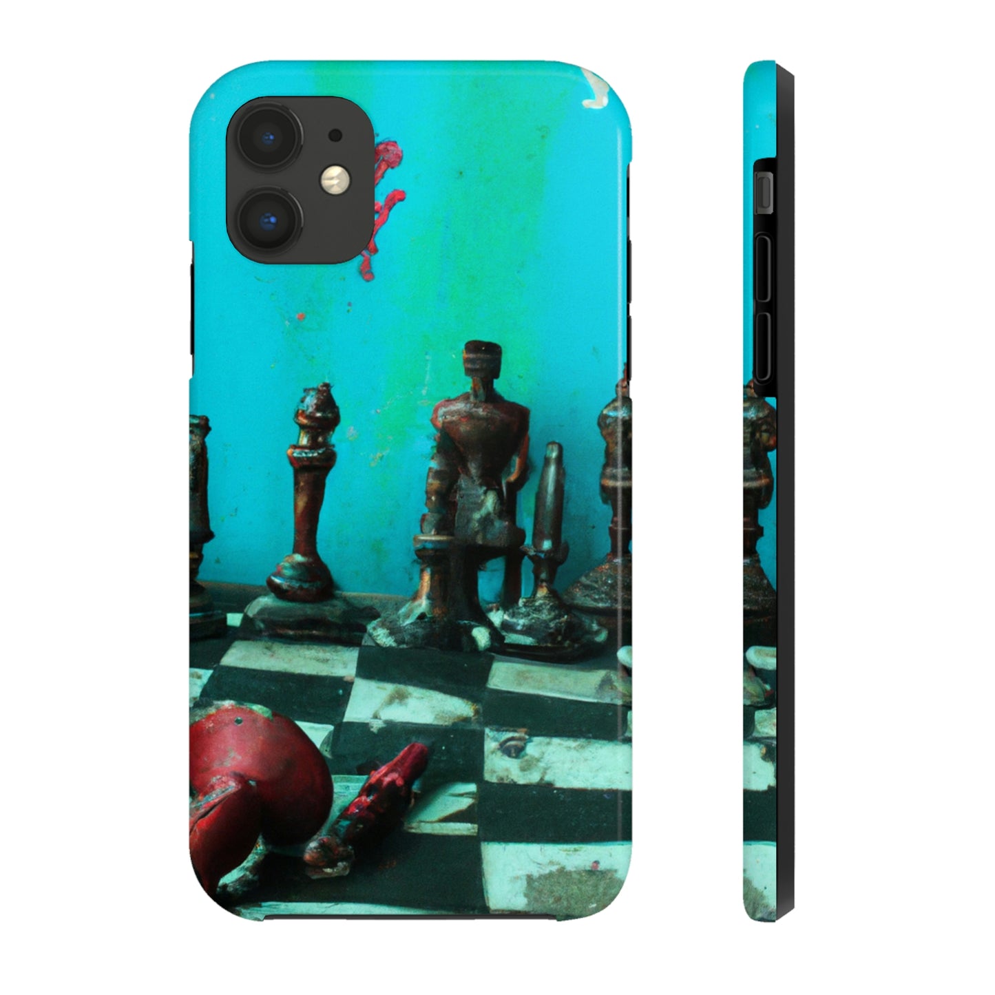 "A Forgotten Chess Set: Ready for a New Match" - The Alien Tough Phone Cases