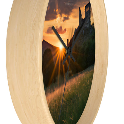 "Enchanted Evening at an Abandoned Castle" - The Alien Wall Clock