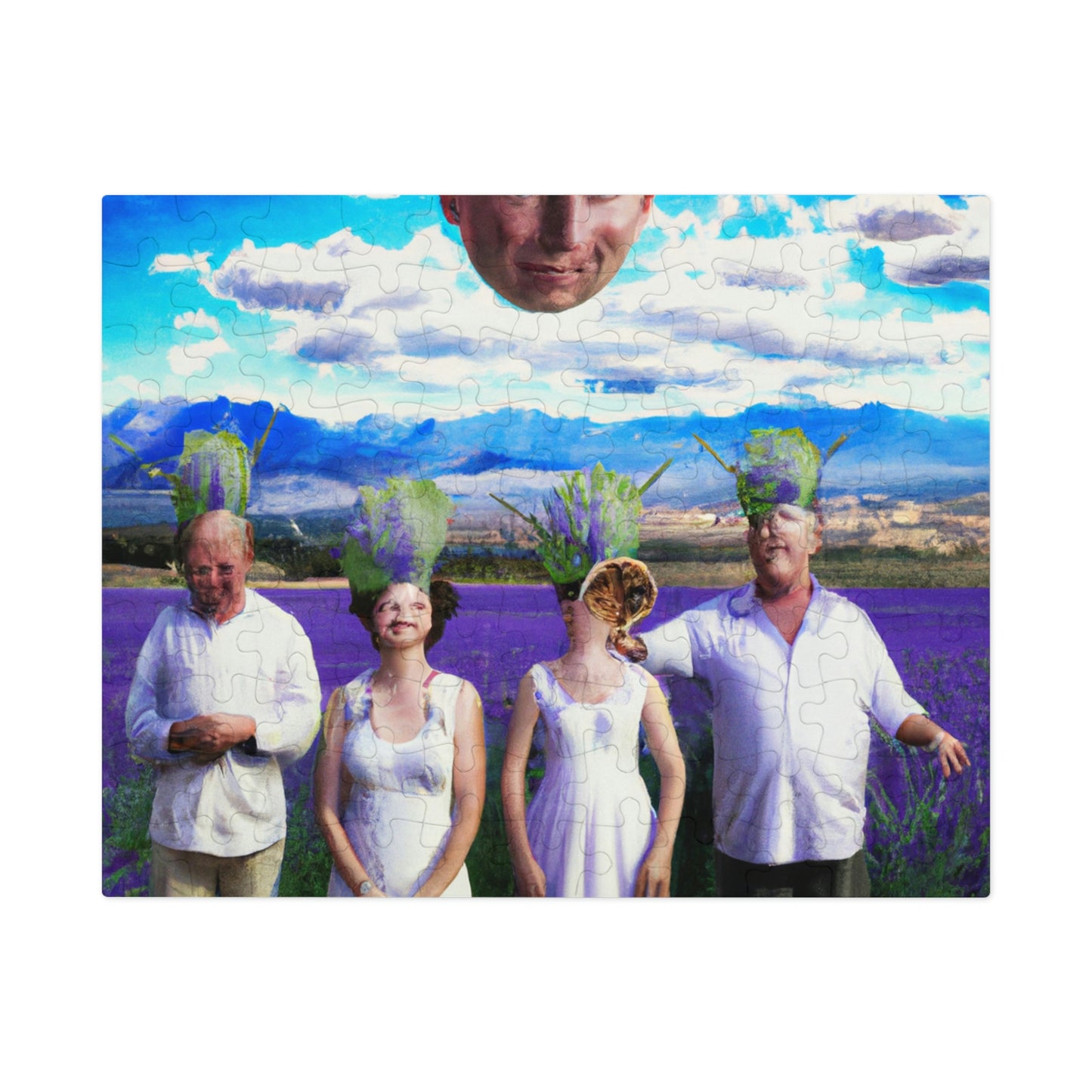 "Lavender Family Reunion: A Blooming Celebration" - The Alien Jigsaw Puzzle