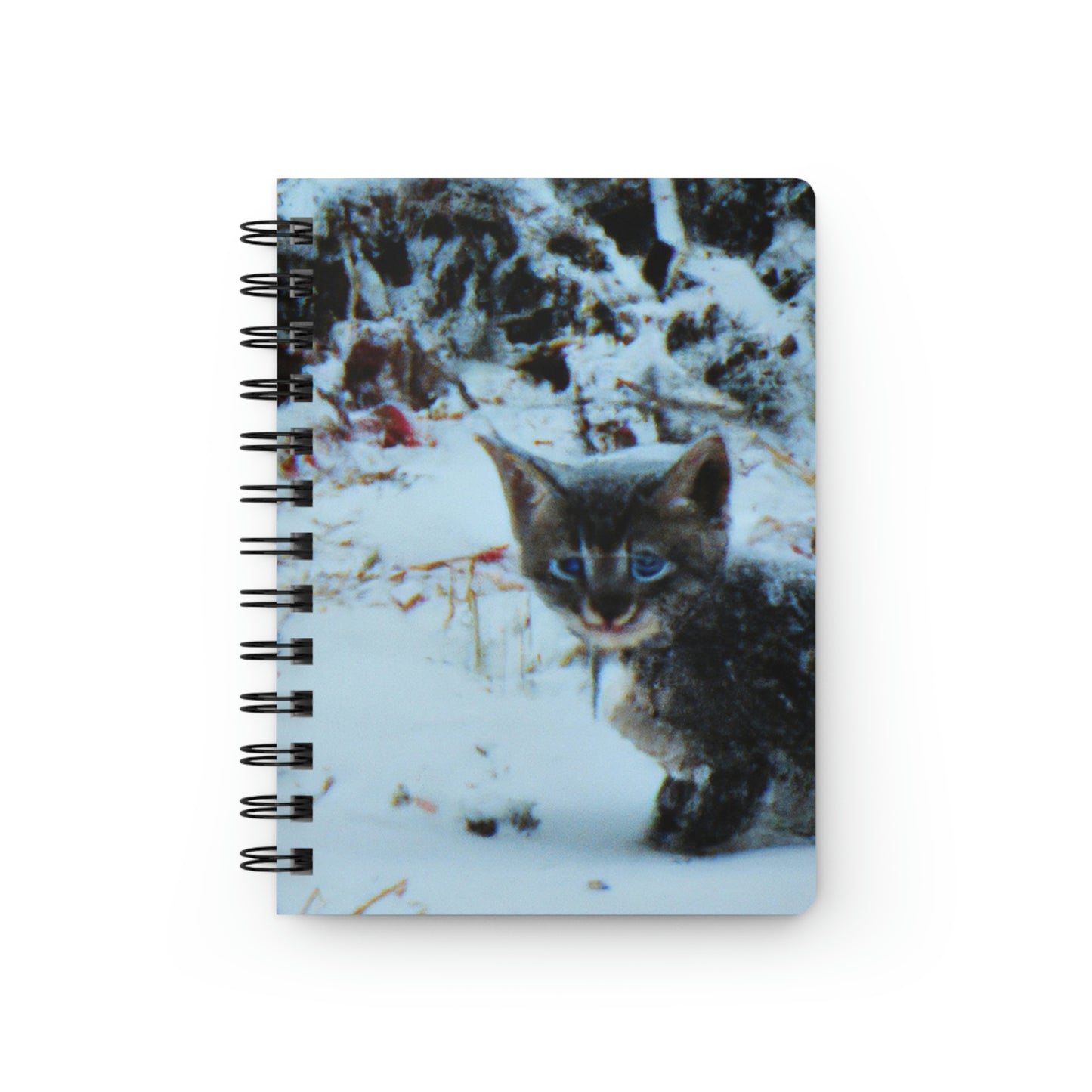 "Gatito Valiente en la Tormenta Helada" - The Alien Cuaderno encuadernado en espiral