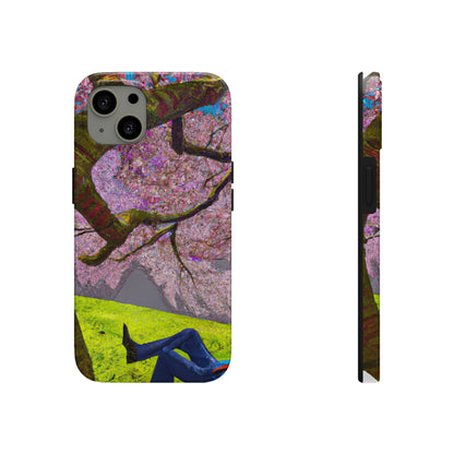 "A Moment of Calm Beneath the Cherry Blossoms" - The Alien Tough Phone Cases