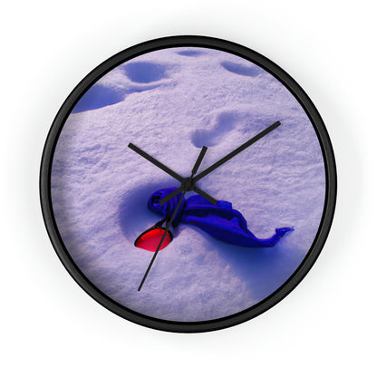 "Buried in the Snow: A Vivid Memory" - The Alien Wall Clock