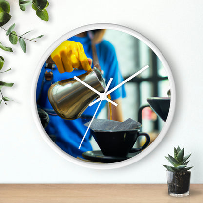 "A Cup of Courage" - The Alien Wall Clock