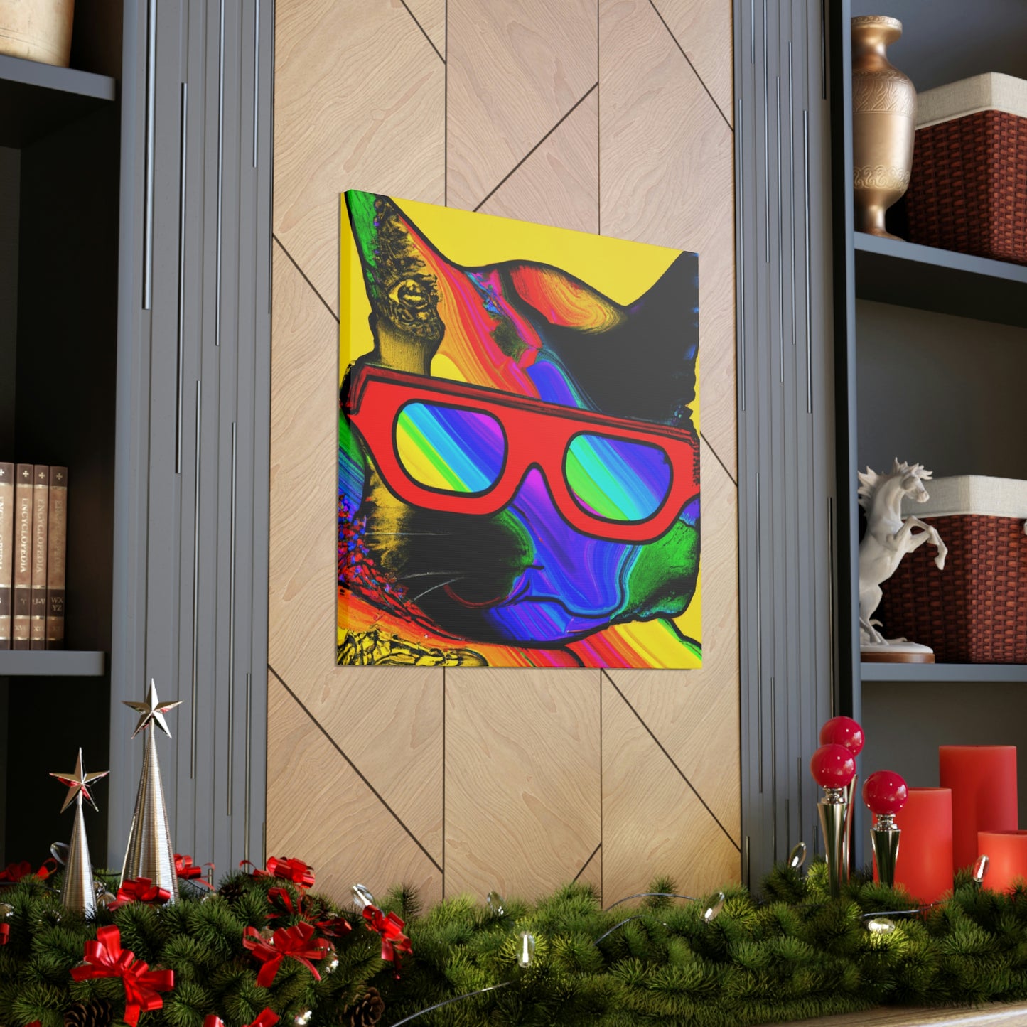 "Coole Katze mit Sonnenbrille" - The Alien Canva