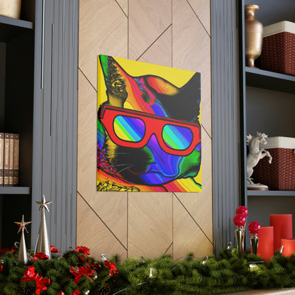 "Gato genial con gafas de sol" - The Alien Canva