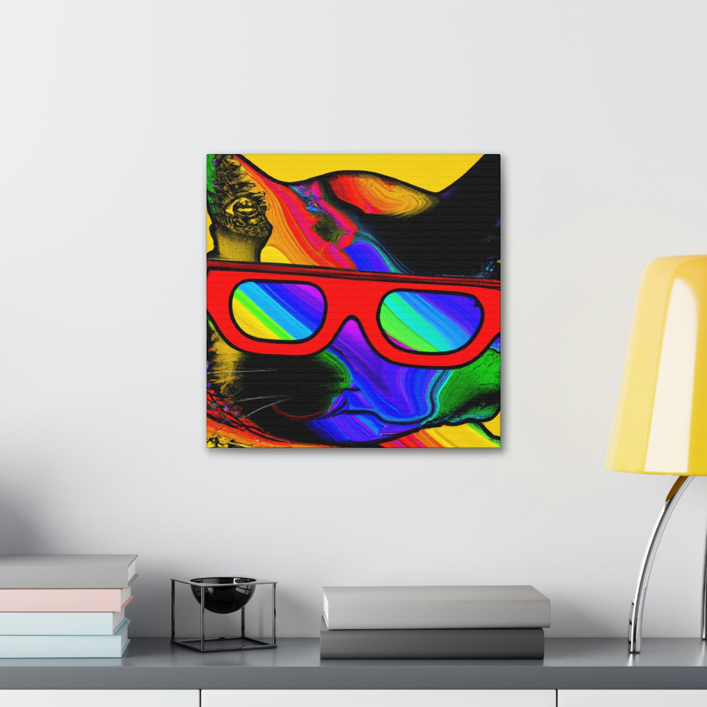 "Gato genial con gafas de sol" - The Alien Canva