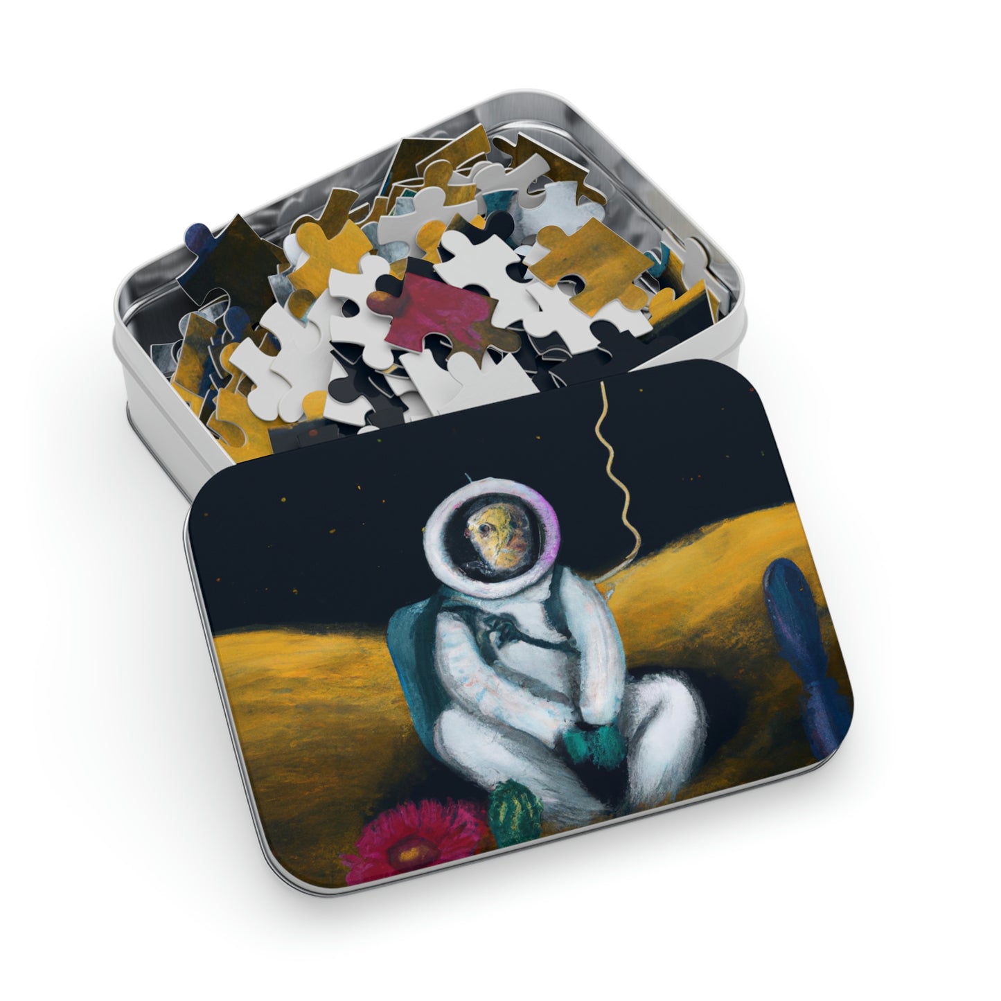 "Alone in the Dark: A Solitary Astronaut's Survival" - The Alien Jigsaw Puzzle