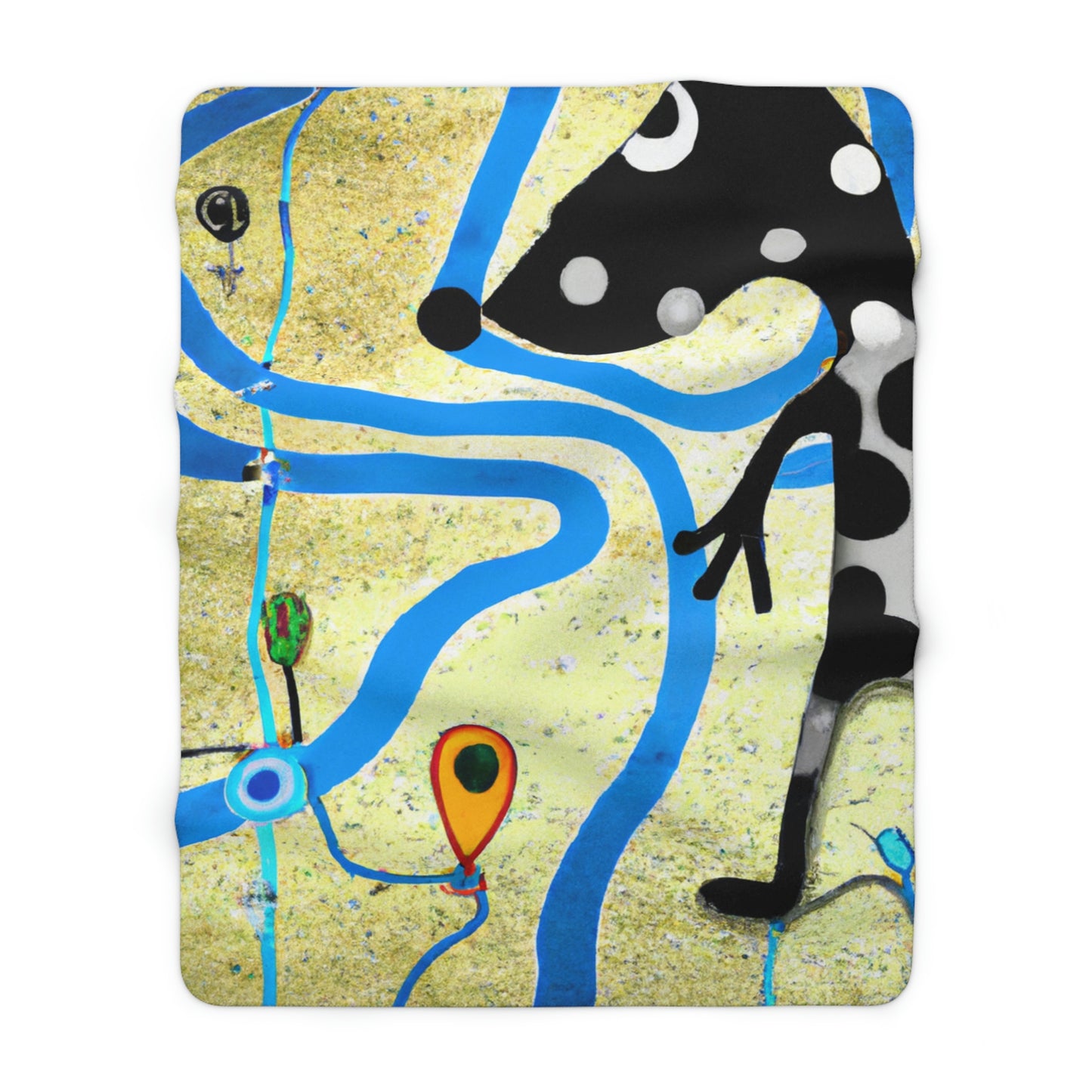 "A Lost Dog's Journey Home" - The Alien Sherpa Fleece Blanket