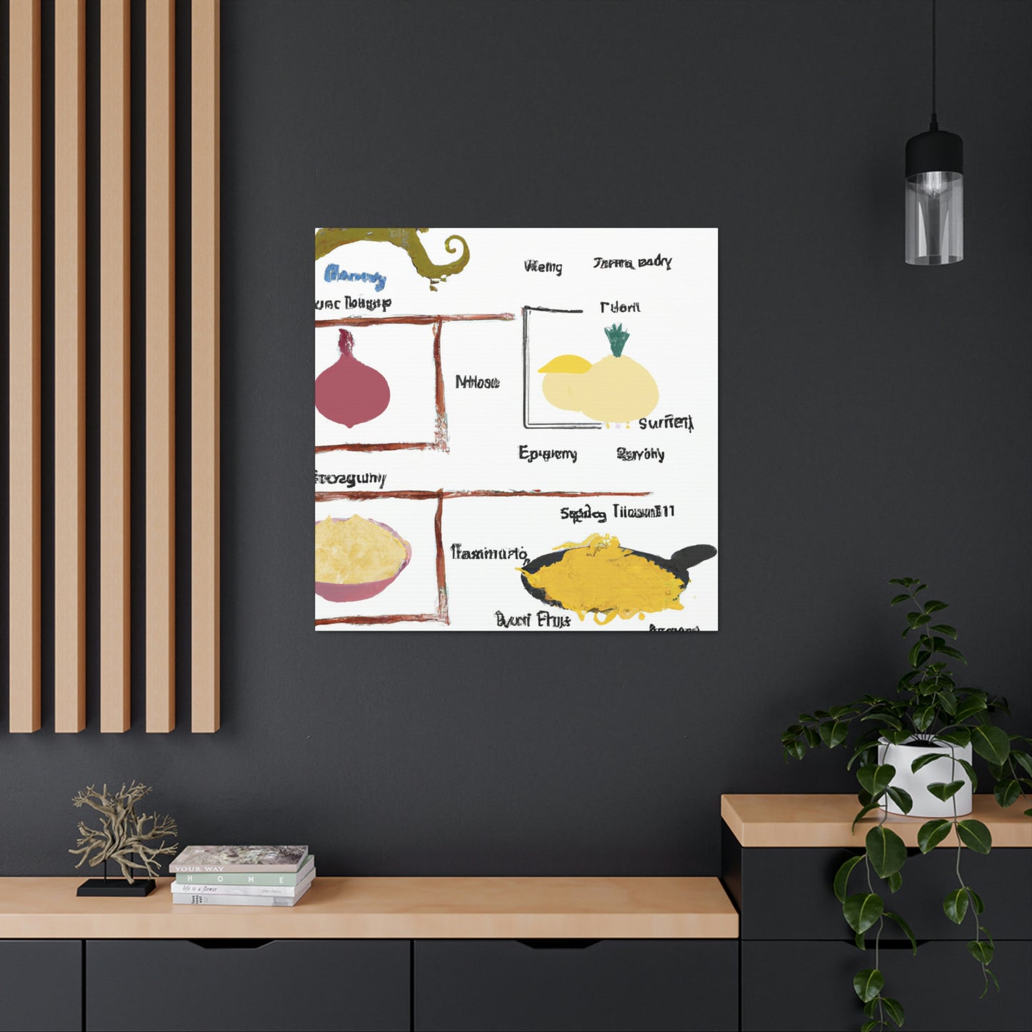 "Culinary Inspiration: Symbolizing Traditional Recipes in Art" - Canvas