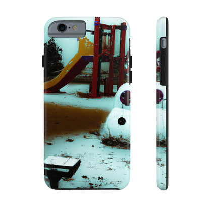 "Melancholy Snowman in a Silent Playground" - The Alien Tough Phone Cases