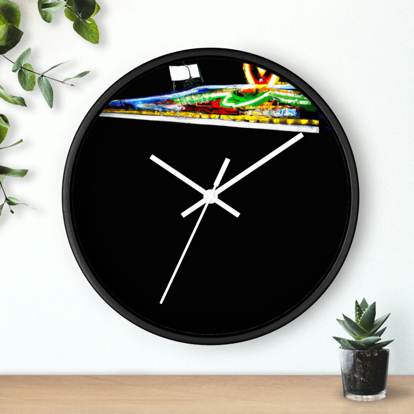 "Iluminación abandonada: un carnaval embrujado". - El reloj de pared alienígena