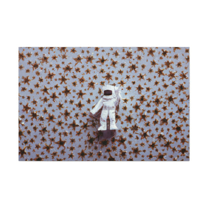 "A Small Adventurer Among Giant Stars" - The Alien Canva