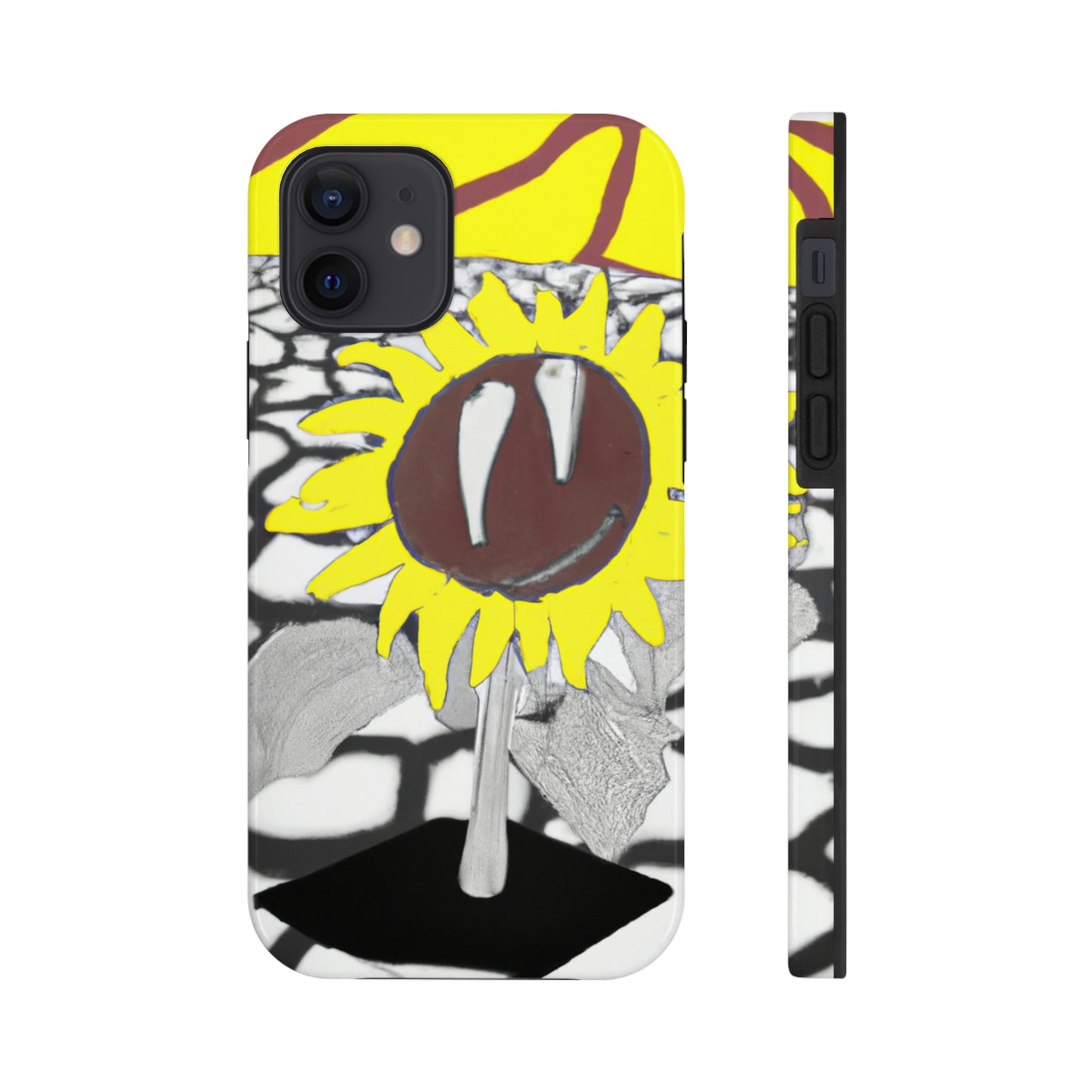 „Eine Sonnenblume, die auf einem ausgedörrten Feld verwelkt“ – The Alien Tough Phone Cases