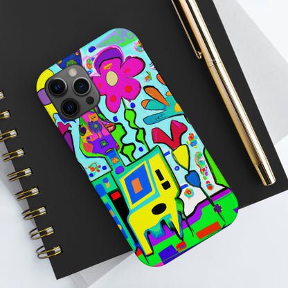 "A Mystical Garden of Rainbow Petals" - The Alien Tough Phone Cases