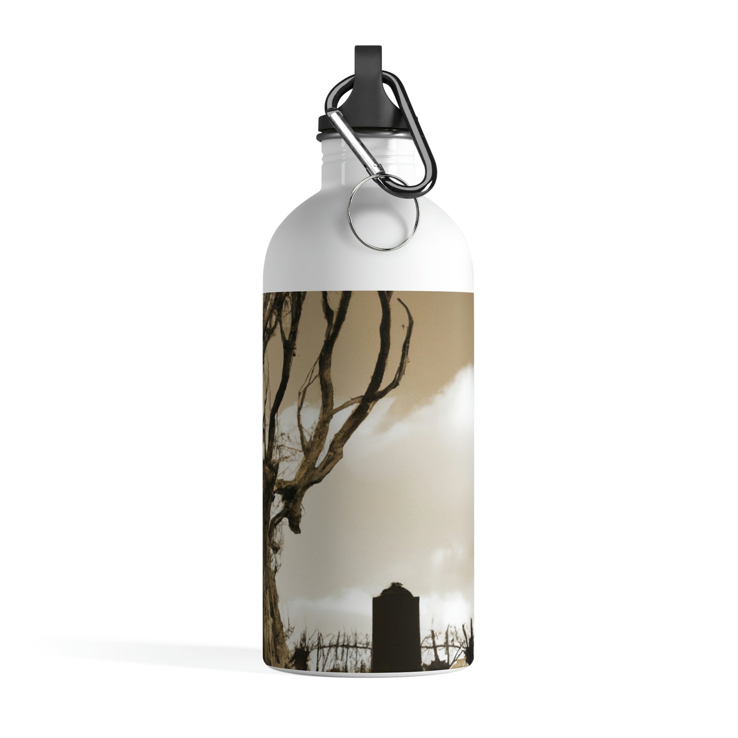 "The Spectral Sentry of the Ruined Cemetery" - The Alien Stainless Steel Water Bottle