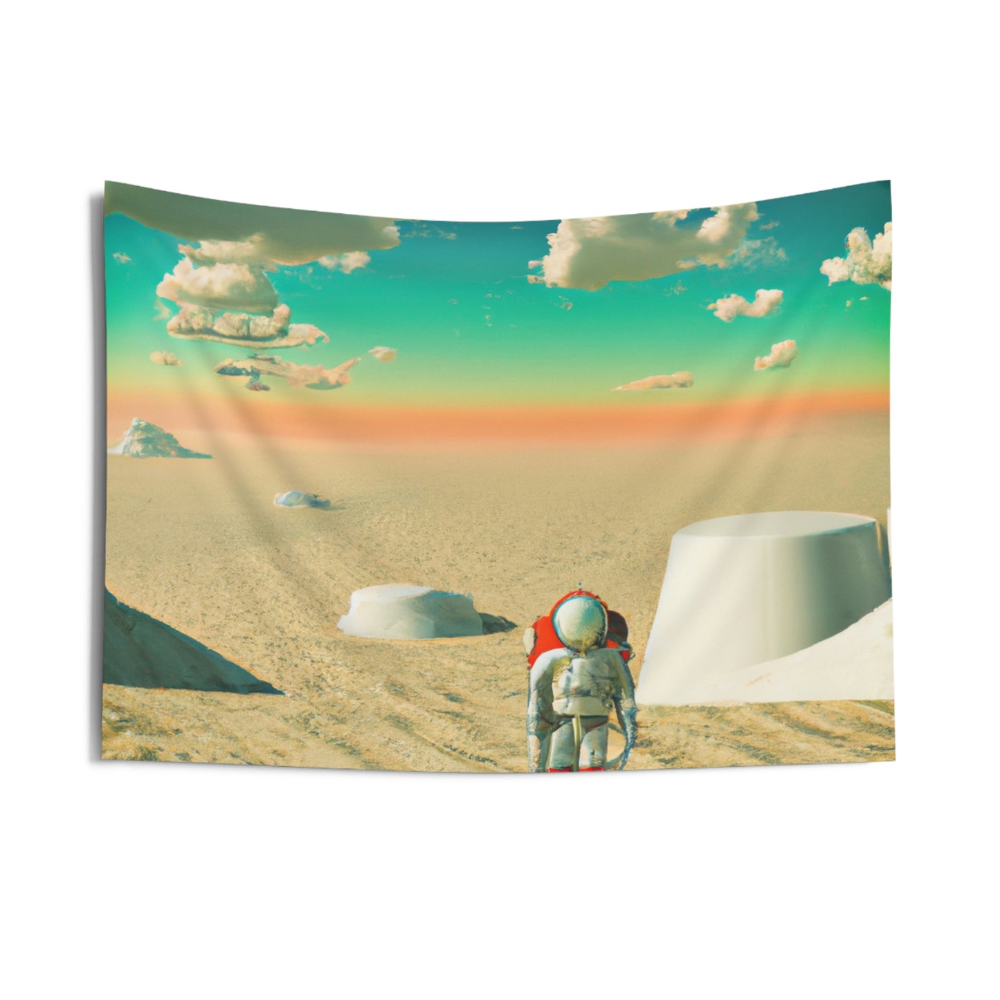 "A Strayed Astronaut: Alone on a Forlorn Planet" - The Alien Wall Tapestries